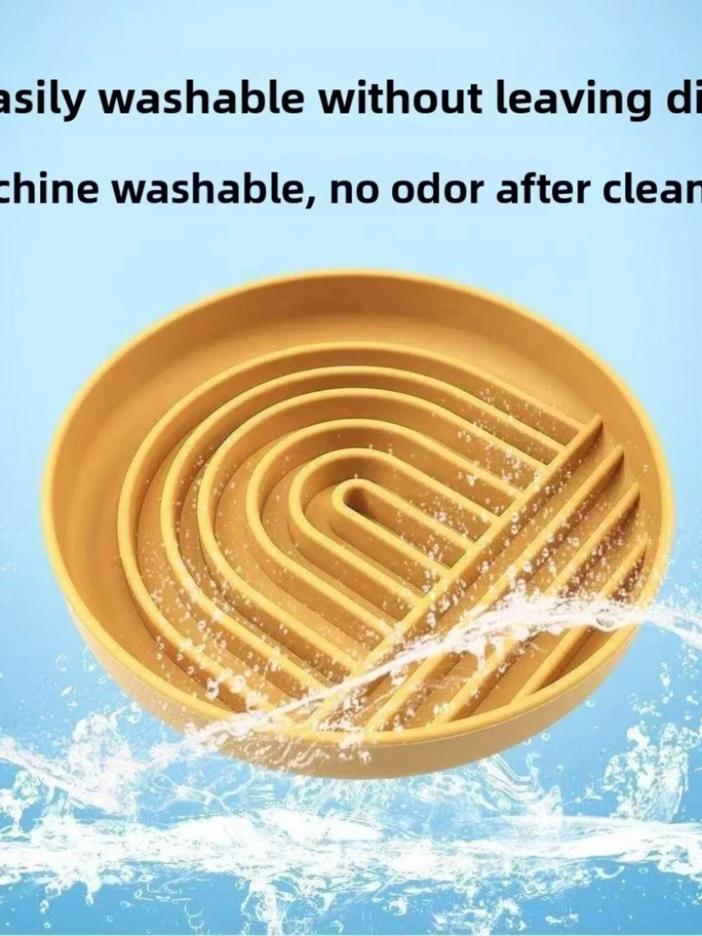 OHAY Pet Slow Feeder Dog Bowl, Non-Slip Silicone Maze Puzzle Bowl, BPA-Free